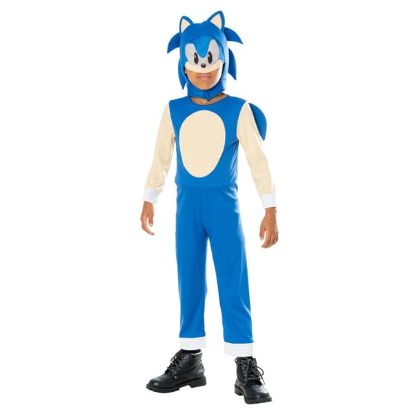Sonic The Hedgehog Childrens/Kids Costume Blue/Cream 9-10 Years