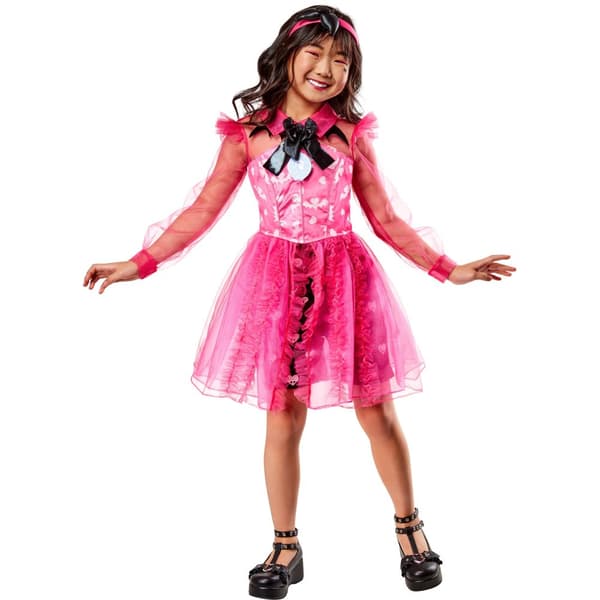 Monster High Childrens/Kids Deluxe Draculaura Costume Dress Set