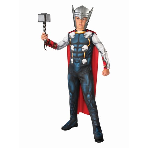 Thor Kostume til børn/unge Blue/Red XXS