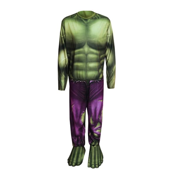 Avengers Childrens/Kids Hulk Costume Set Green/Purple 7-8 Years