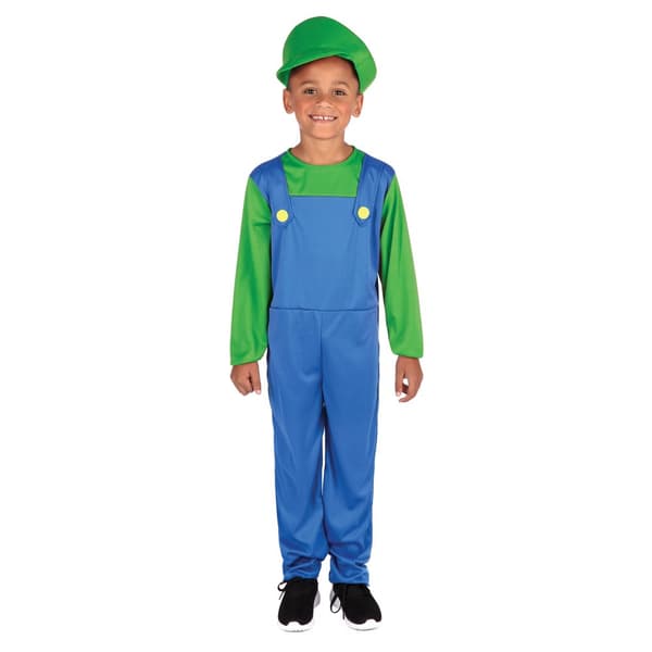 Rubies Boys Plumber Costume Blue/Green 5-6 Years