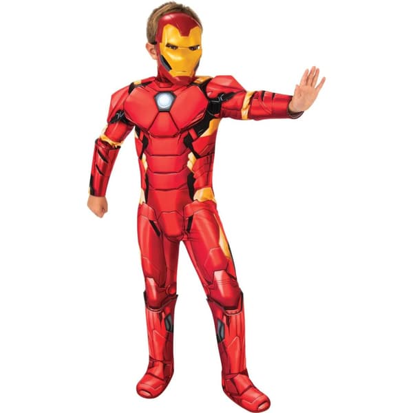 The Avengers Childrens/Kids Deluxe Iron Man Costume Red/Yellow XXS