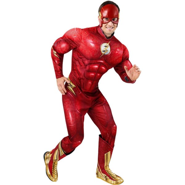 Flash Mens Costume Red/Gold M