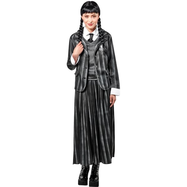 Wednesday Womens/Ladies Nevermore Academy School Uniform Costume Set