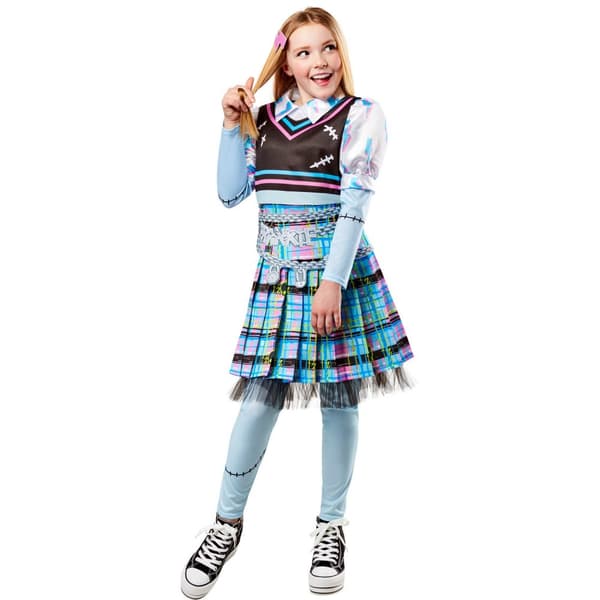 Monster High Childrens/Kids Deluxe Frankie Stein Costume Set
