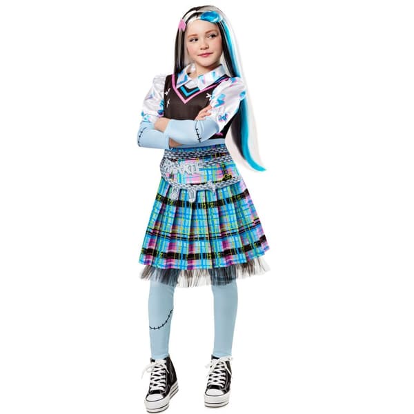 Monster High Childrens/Kids Deluxe Frankie Stein Costume Set