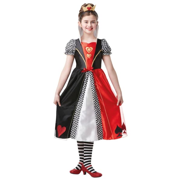Bristol Novelty Childrens/Kids Queen Costume Red/Black 5-6 Years