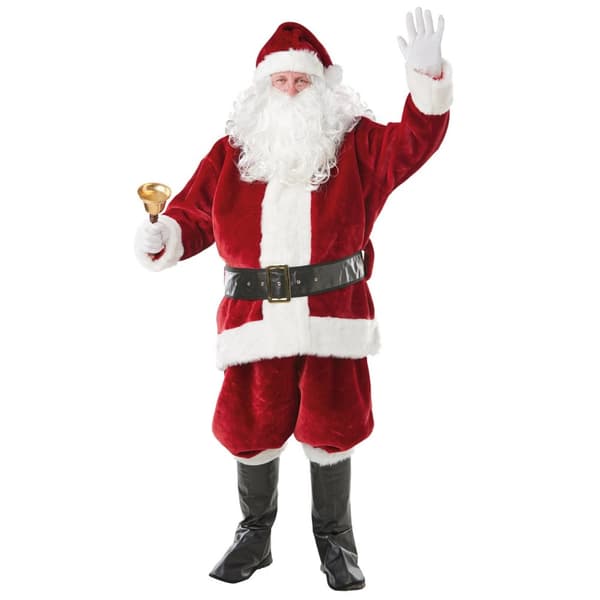 Bristol Novelty Mens Santa Claus Costume Red/White Standard