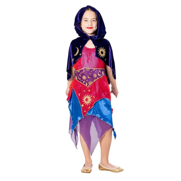 Bristol Novelty Childrens/Kids Sorceress Costume Dress Set Multicoloured 9-10 Years