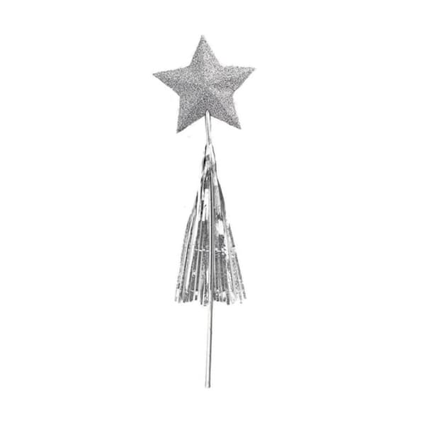 Unique Party Sparkle Magic Wand Silver One Size