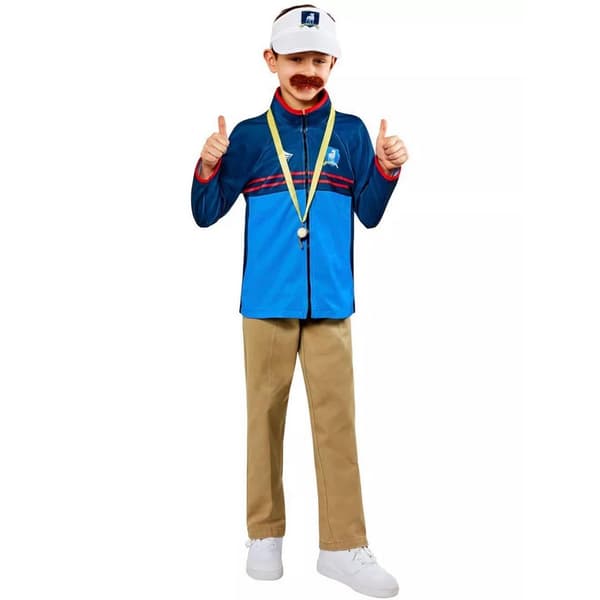 Ted Lasso Boys Costume Set Blue/Red/Yellow 5-7 Years