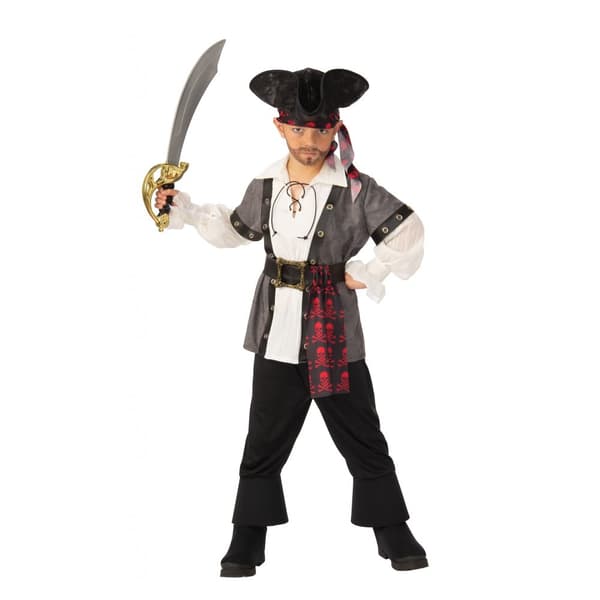 Bristol Novelty Pirat kostume til børn/unge Multicoloured 11 Years