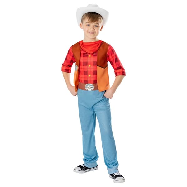 Dino Ranch Childrens/Kids Jon Cassidy Costume Red/Orange/Blue 2-3 Years