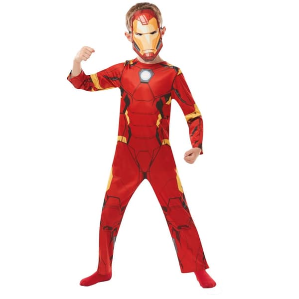 Iron Man Childrens/Kids Costume Red 7-8 Years