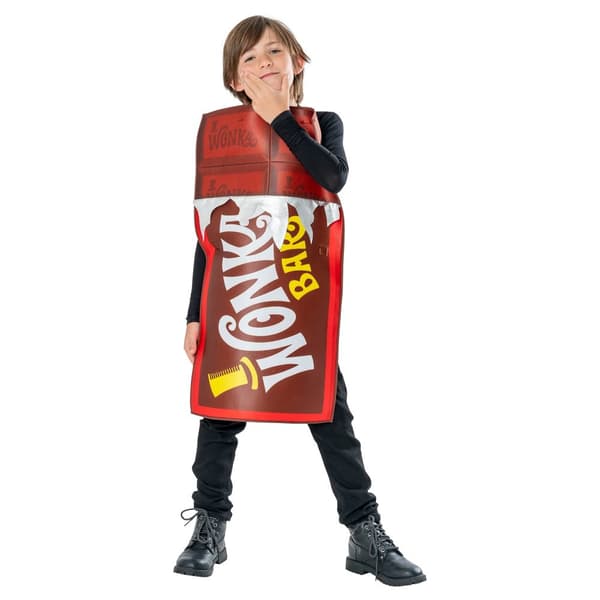 Willy Wonka & The Chocolate Factory Unisex Adult Wonka Bar Tabard Red/White/Yellow One Size