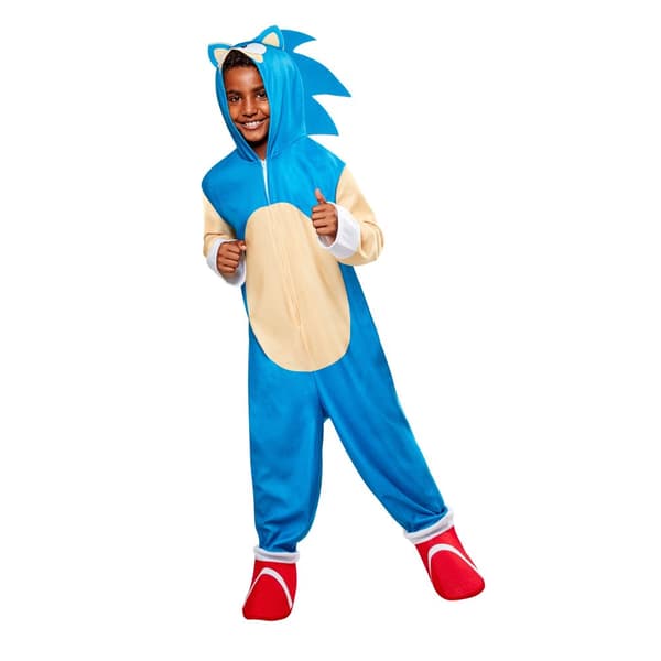 Sonic The Hedgehog Oversized jumpsuit för barn/ungdomar Blue/White/Beige 7-9 Years