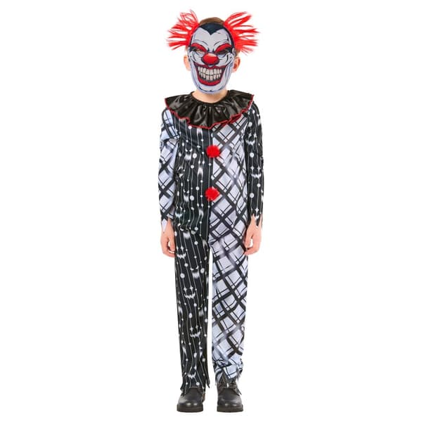 Bristol Novelty Childrens/Kids Sinister Clown Monochrome Costume