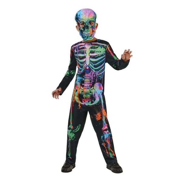 Bristol Novelty Childrens/Kids Bonesky Graffiti Skeleton Costume