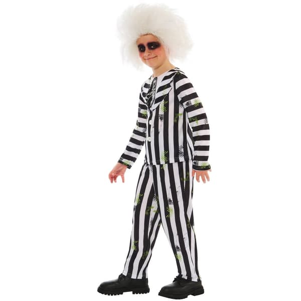 Beetlejuice Pojkar Randig Kostym