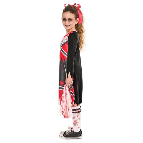 Bristol Novelty Girls Zombie Cheerleader Costume