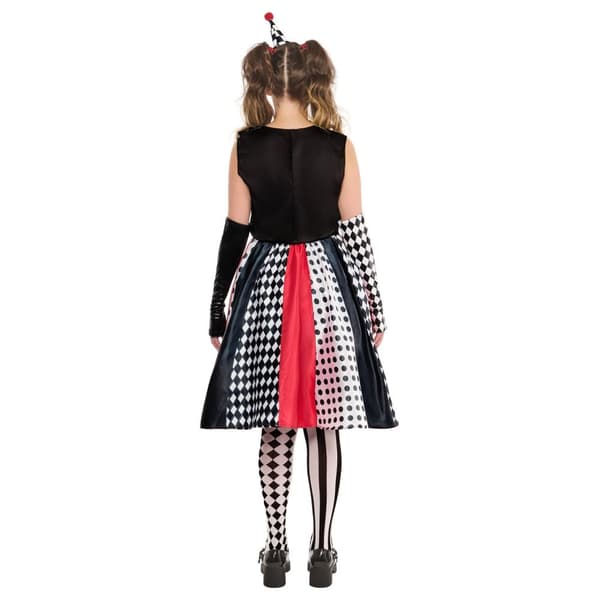 Bristol Novelty Womens/Ladies Clown Monochrome Costume