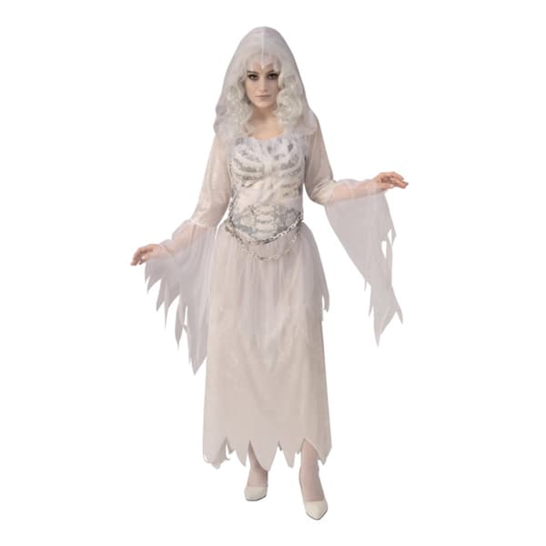 Bristol Novelty Womens/Ladies Ghostly Costume White L