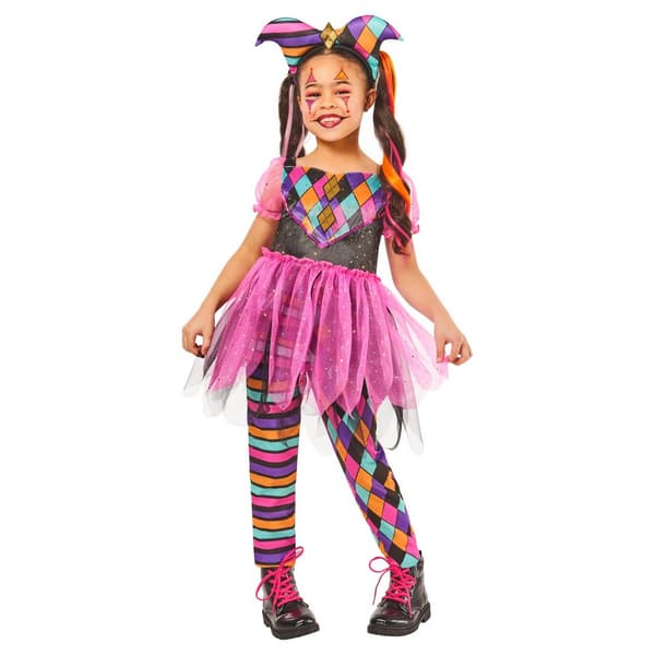 Bristol Novelty Girls Harlequin Costume