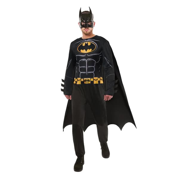 Batman Unisex Adult Costume Black/Yellow/Grey M