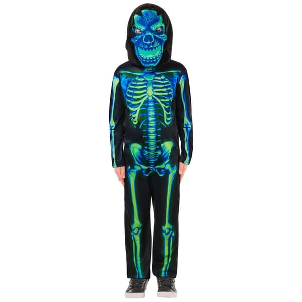 Bristol Novelty Childrens/Kids Skeleton Neon Costume