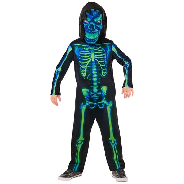 Bristol Novelty Childrens/Kids Skeleton Neon Costume