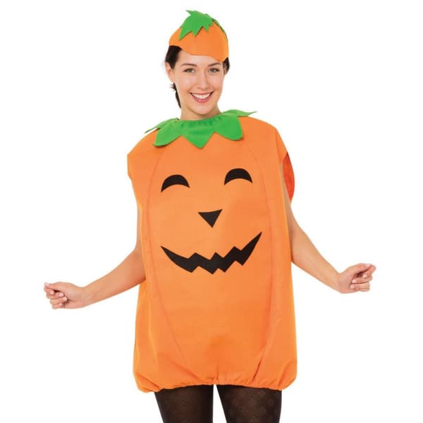 Bristol Novelty Womens/Ladies Pumpkin Costume Orange/Green/Black 10 UK - 14 UK