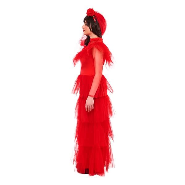 Beetlejuice Womens/Ladies Lydia Deetz Wedding Costume Dress