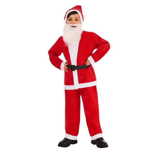 Rubies Childrens/Kids Santa Costume Red/White 7-8 Years