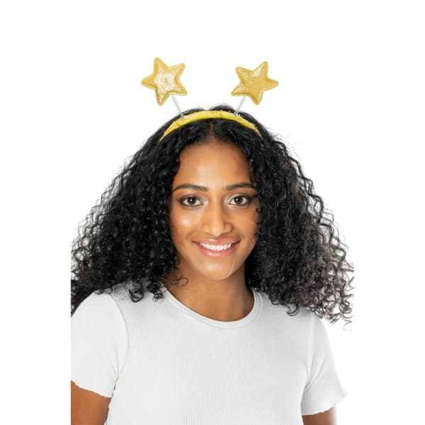 Bristol Novelty Star Bopper Headband Gold One Size