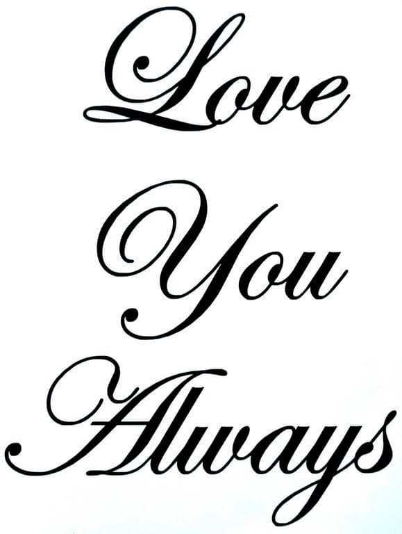 Veggdekor Love You Always