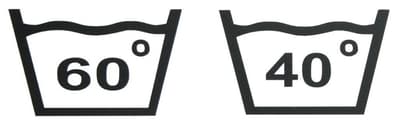 Väggdekor | tvättstuga 60 & 40 grader