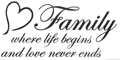 Väggdekor | Family Where Life Begins