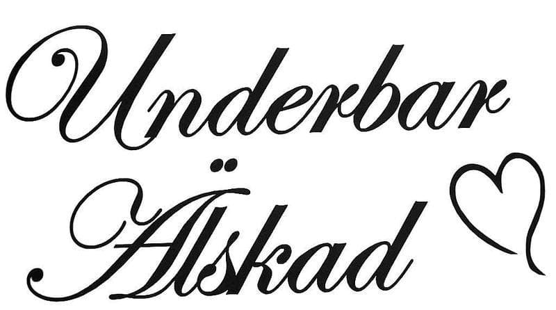 Väggdekor - Väggord | Kärlek | Underbar Älskad