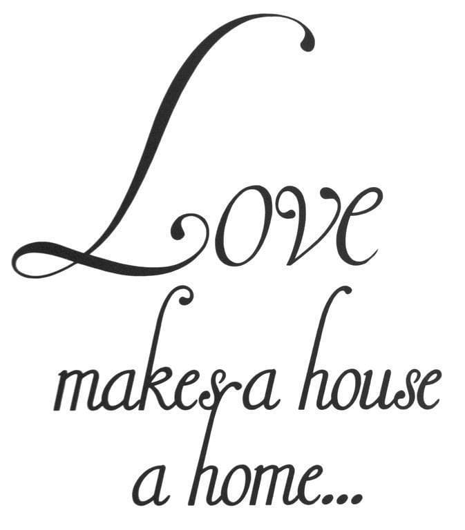 Väggdekor - Väggord | Love Makes A House A Home