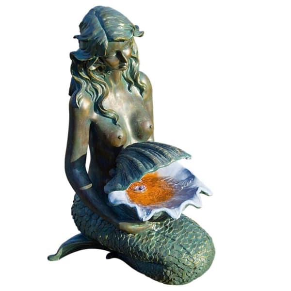 Ubbink vandfigur OSLO bronzefarvet og irgrøn