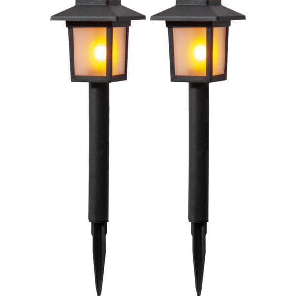 Solcells-pollare Flamman 2p