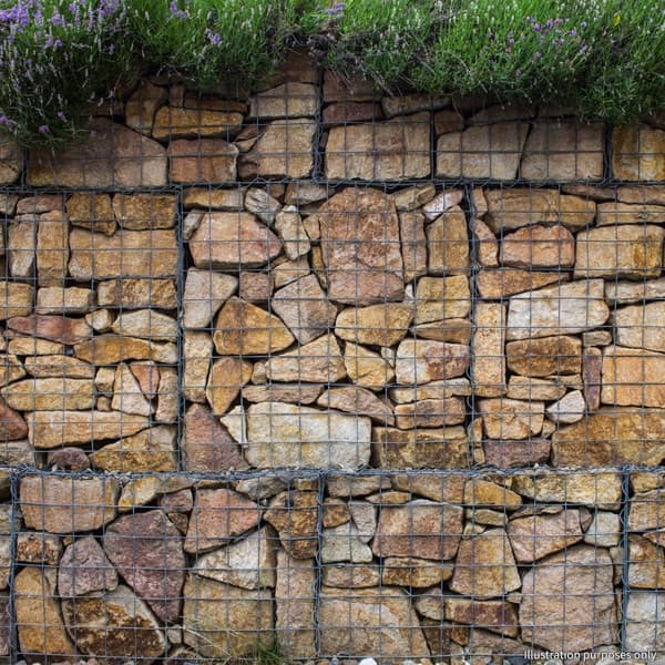3 st  Gabioner | Gabionkorgar 30 cm (H) x 100 cm (B) x 30 cm (D) Gabion