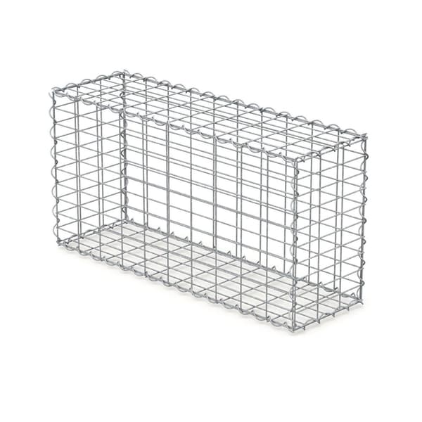 ECD Germany gabioniseinä kannella 100x50x30cm galvanoitu teräsverkko 5x10cm langan paksuus 4mm säänkestävä gabioni kivi gabions kivikorilanka kori
