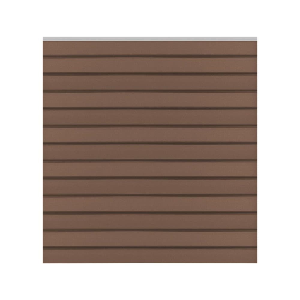 ML-Design WPC kvadratiska elementet 13 från WPC paneler 170x175x1,9 cm, brun, robust, väder resistenta, integritetselement, WPC staket