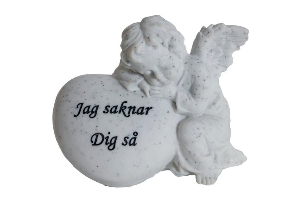 Grav Dekoration Ängel 10 cm