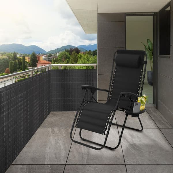 Privacy screen mat 80x600 cm privacy fence windbreak balcony screen PVC anthracite UV-resistant
