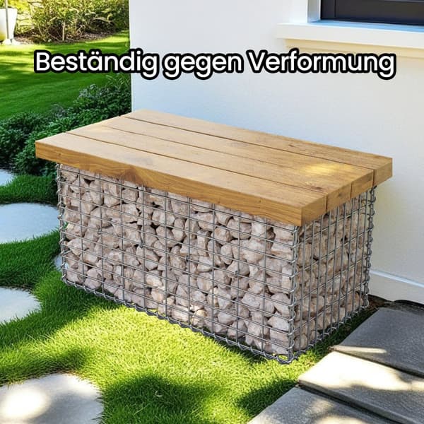 Gabion-kori, 100x50x50 cm, hopea