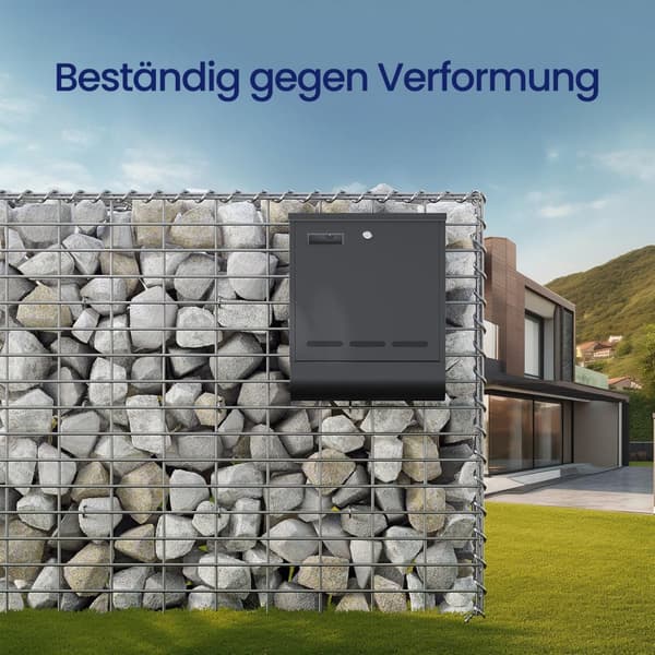 Gabion-kori, metallinen kivikori 5 x 10 cm:n verkolla seinäkiville, 100x80x30 cm, hopea