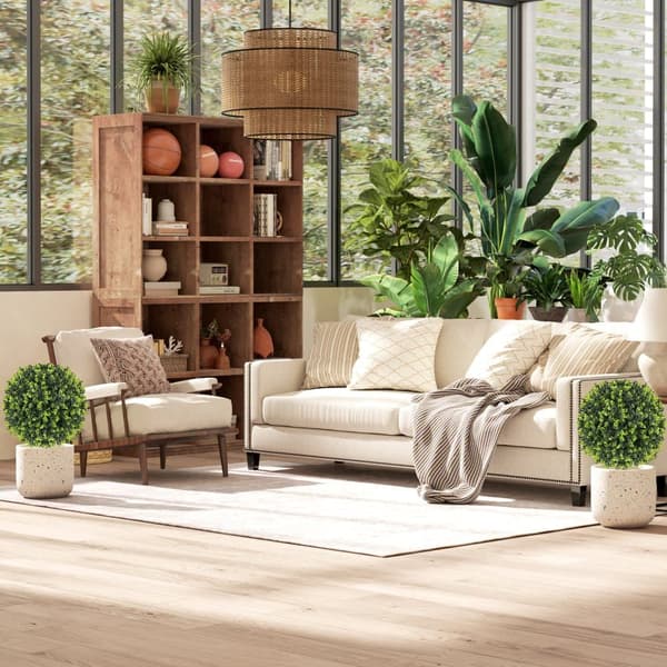 Kunstig Plante, 2er-Set, 40x56 cm, Grøn