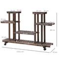 Miniatyrbillede 3 af 9: Plante Stand, 123.5x33x80 cm, Forkullet